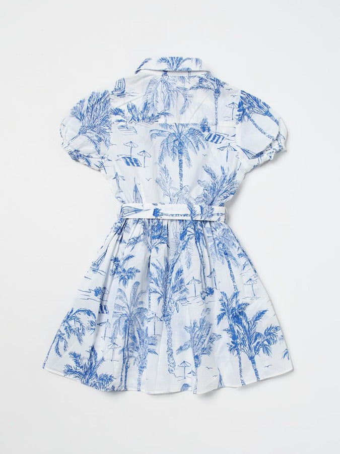MC2 Saint Barth Girls Cotton Dress Belted
