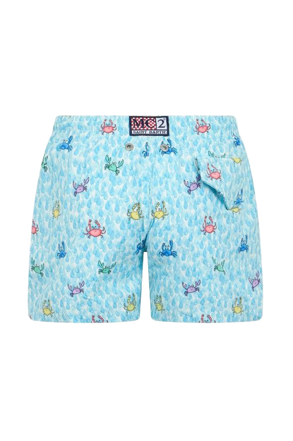 MC2 Saint Barth Comfort Light Blue Boys Swimming Shorts