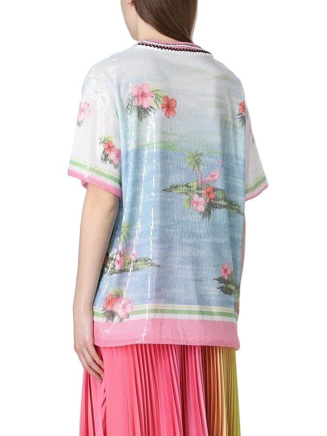 Ermanno Firenze Sky Blue Top