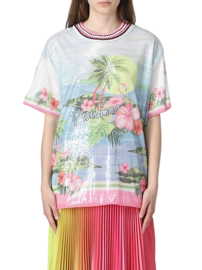 Ermanno Firenze Sky Blue Top