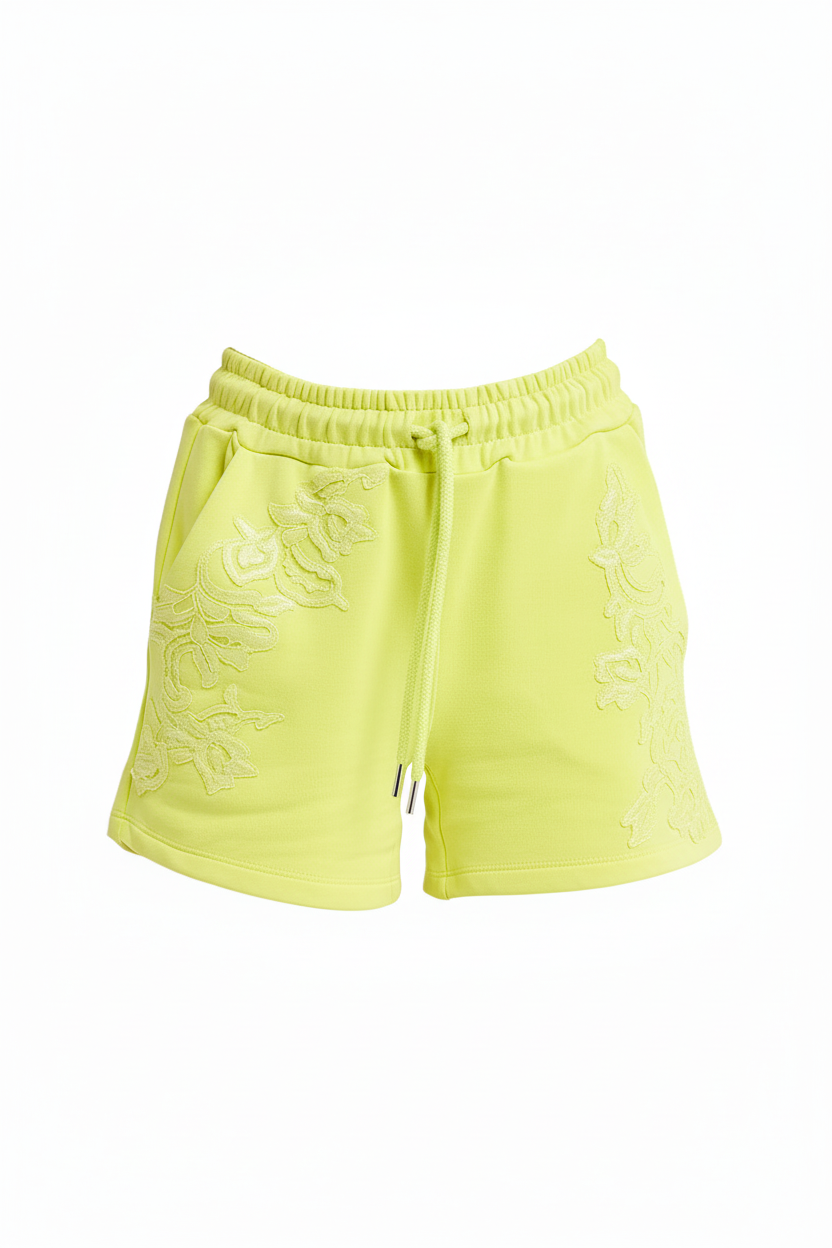 Ermanno Firenze Women Knitwear Shorts with Lace