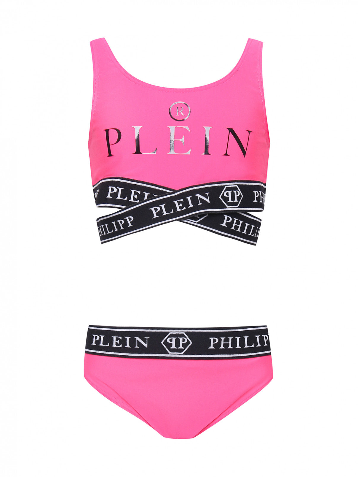 Philipp Plein Pink Girls Swimsuit Two Piece
