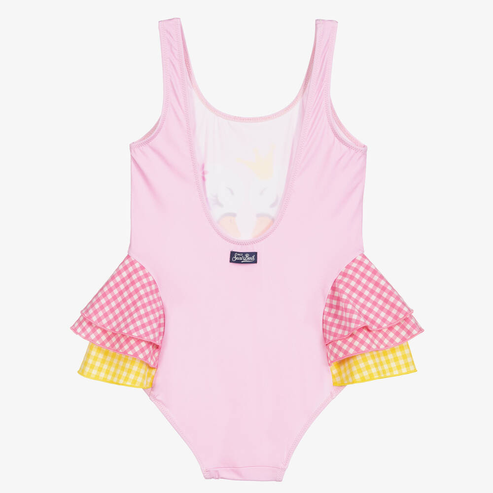 MC2 Saint Barth Pink Swan Tulip One Piece Swimsuit