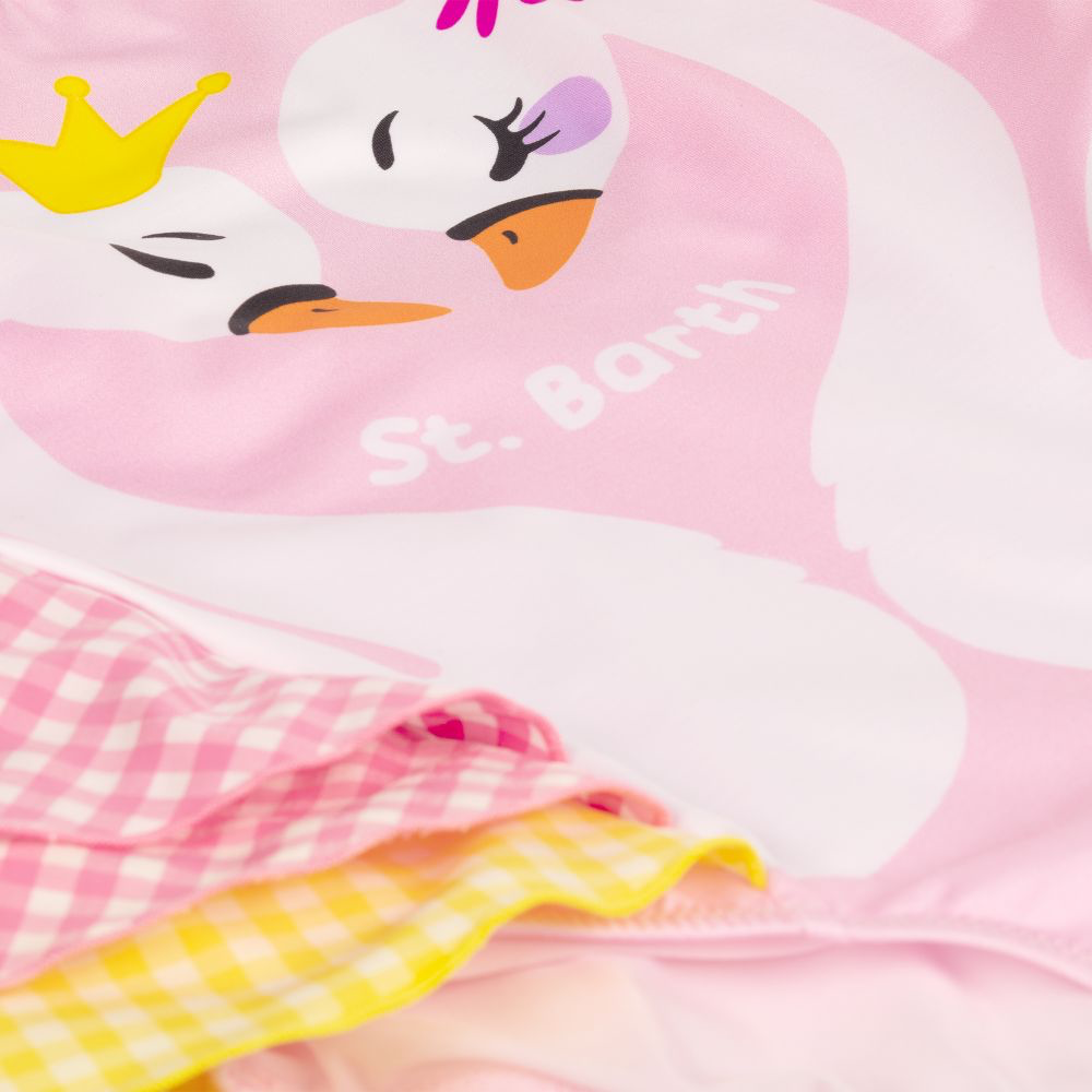 MC2 Saint Barth Pink Swan Tulip One Piece Swimsuit