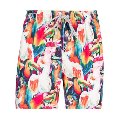 MC2 Saint Barth Parrot Men Swim Shorts