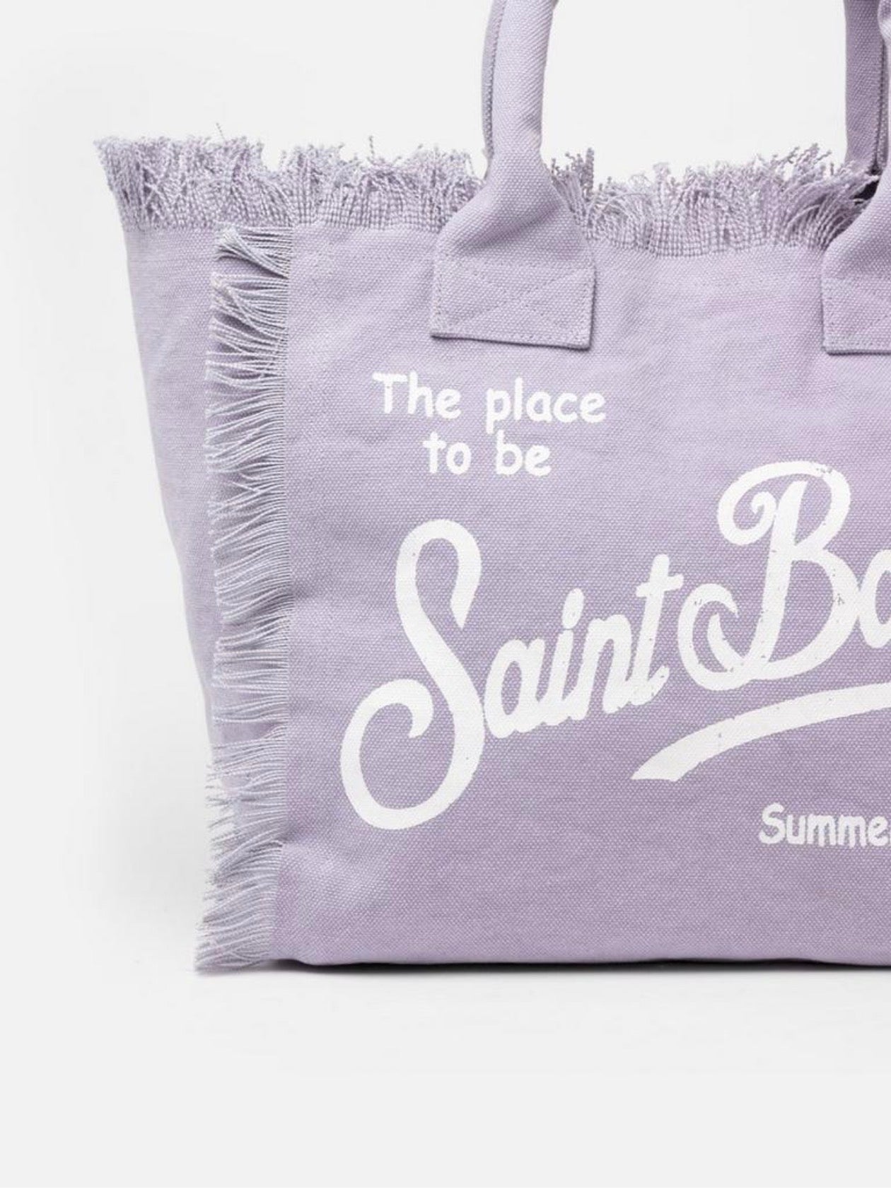 MC2 Saint Barth Lilac Beach Tote Bag with Canvas