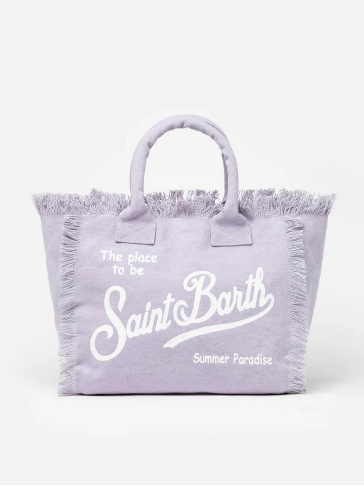 MC2 Saint Barth Lilac Beach Tote Bag with Canvas