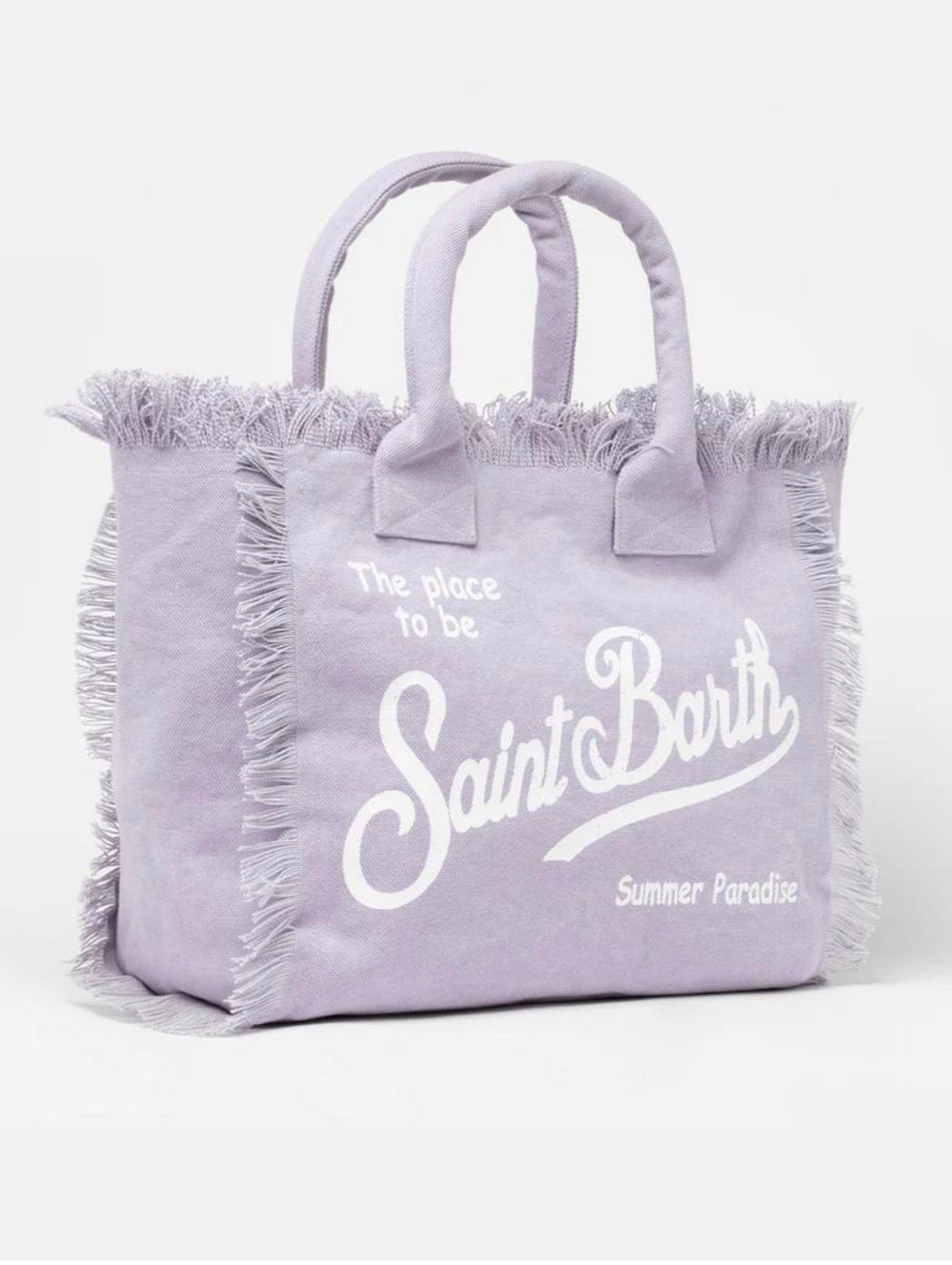 MC2 Saint Barth Lilac Beach Tote Bag with Canvas