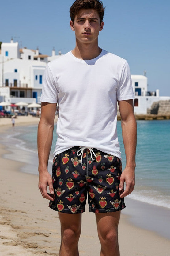 MC2 Saint Barth Tattoo Lighting Men Swim Shorts