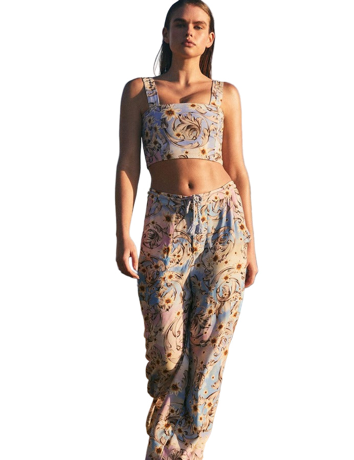 Agua Bendita Lilac Top and Pants Set