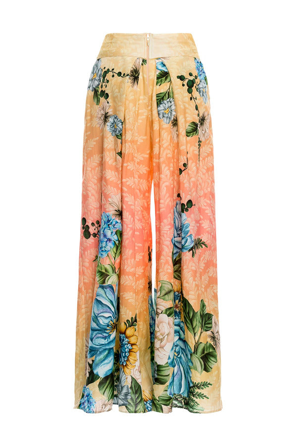 Agua Bendita Women Skirt Pants with Flowers Print