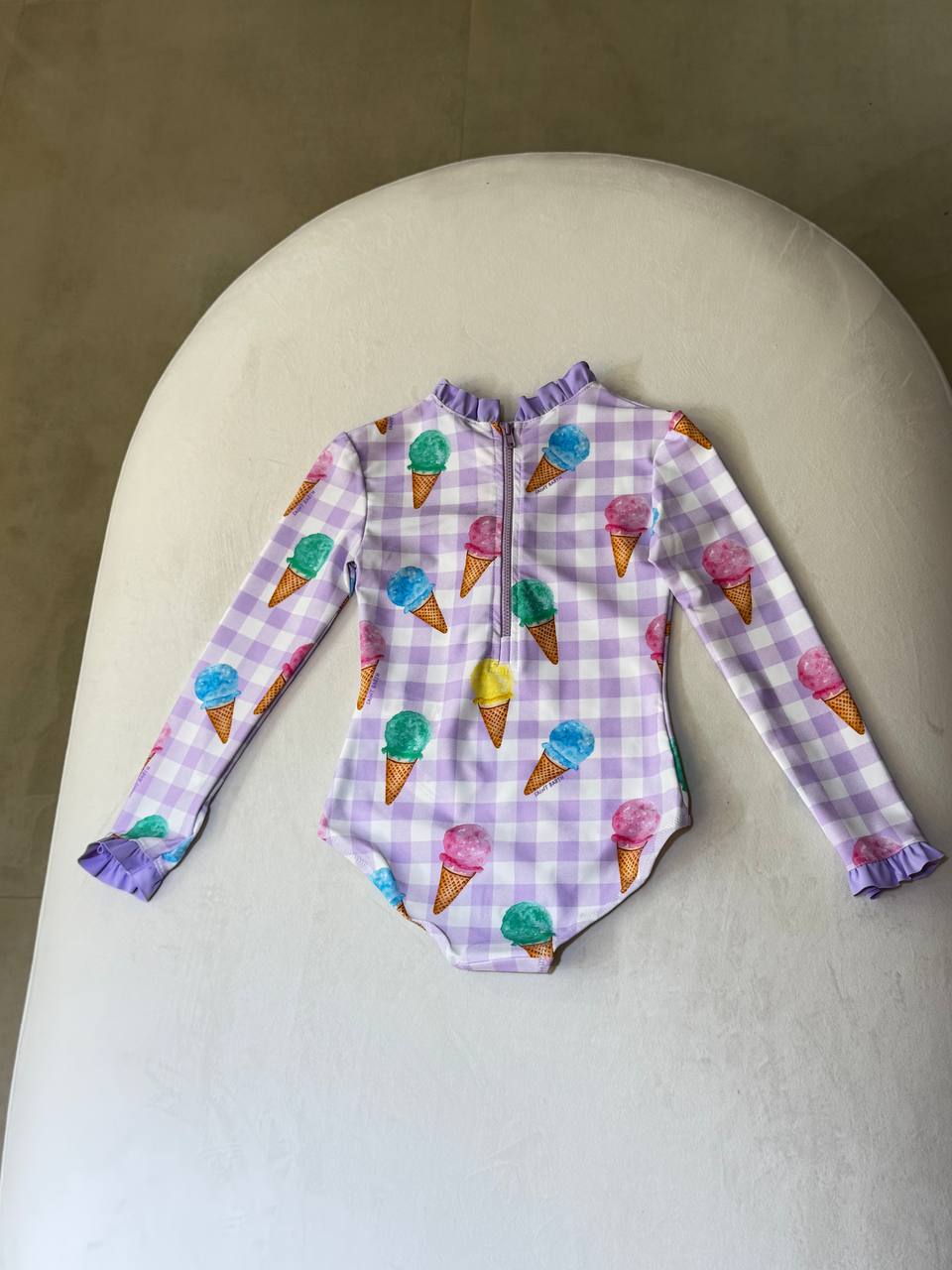 MC2 Saint Barth Girls Long Sleeve One Piece Swimsuit