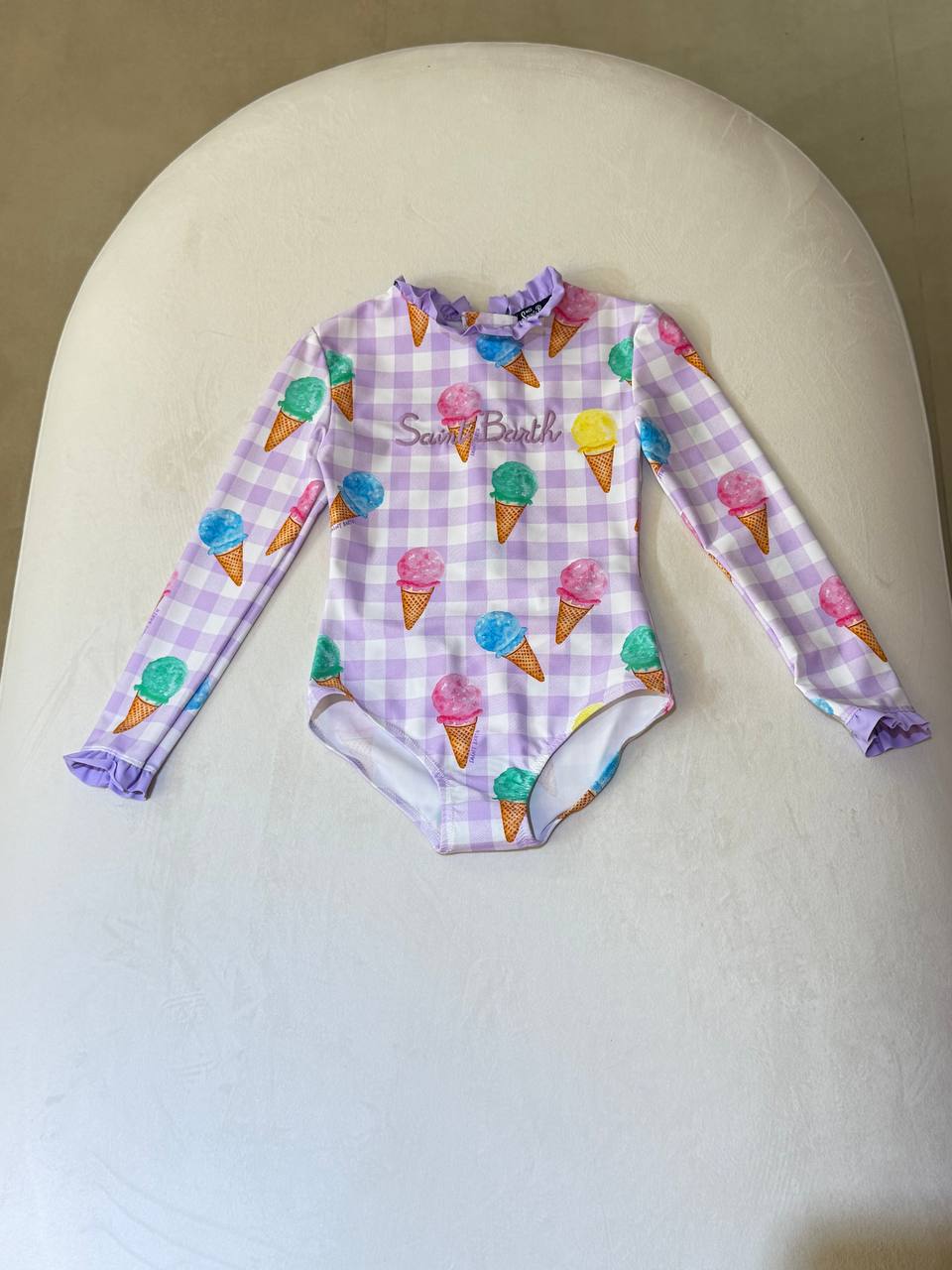 MC2 Saint Barth Girls Long Sleeve One Piece Swimsuit