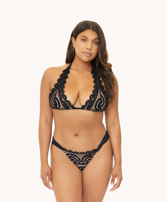 PQ Swim Midnight Lace Triangle Bikini Top