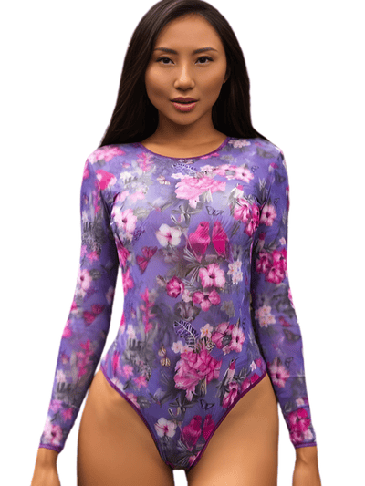 Sun & Sea Long Sleeve Swimsuit One Piece - Paradise
