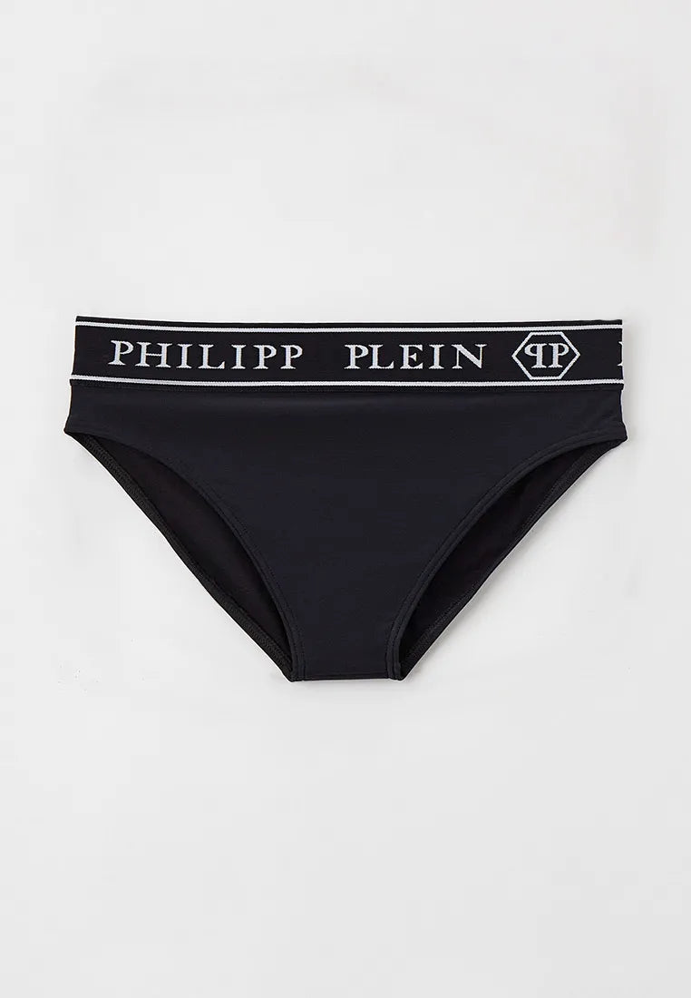 Philipp Plein Black Girls Swimsuit Two Piece