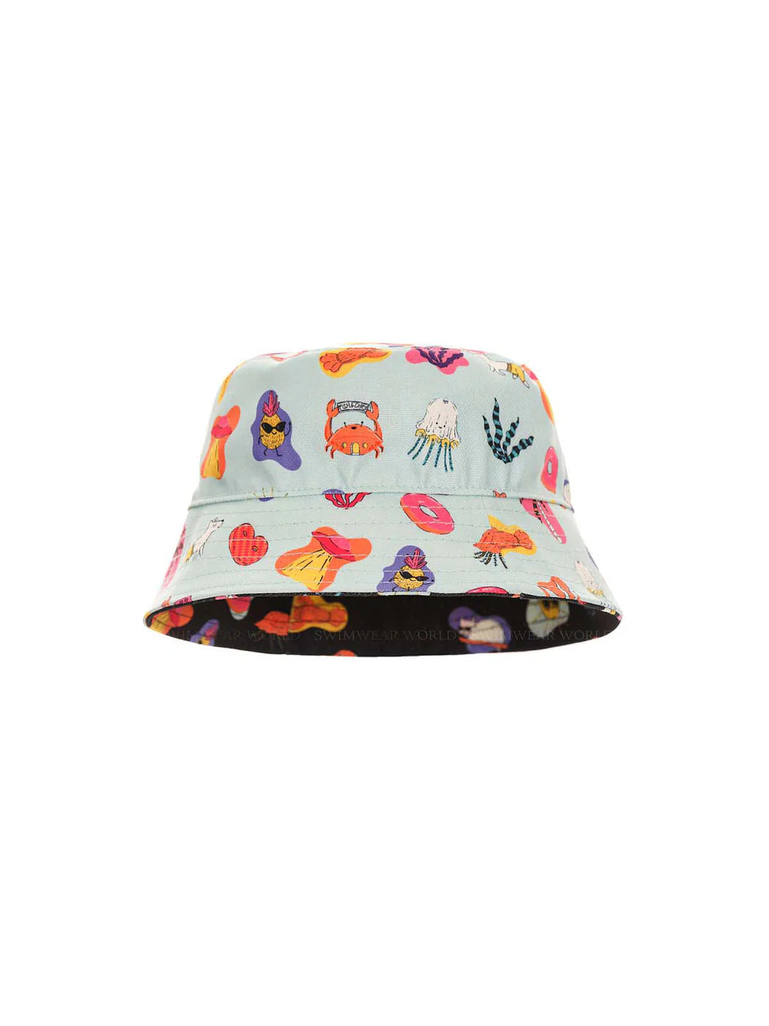 Agua Bendita Reversible Girls Panama Hat