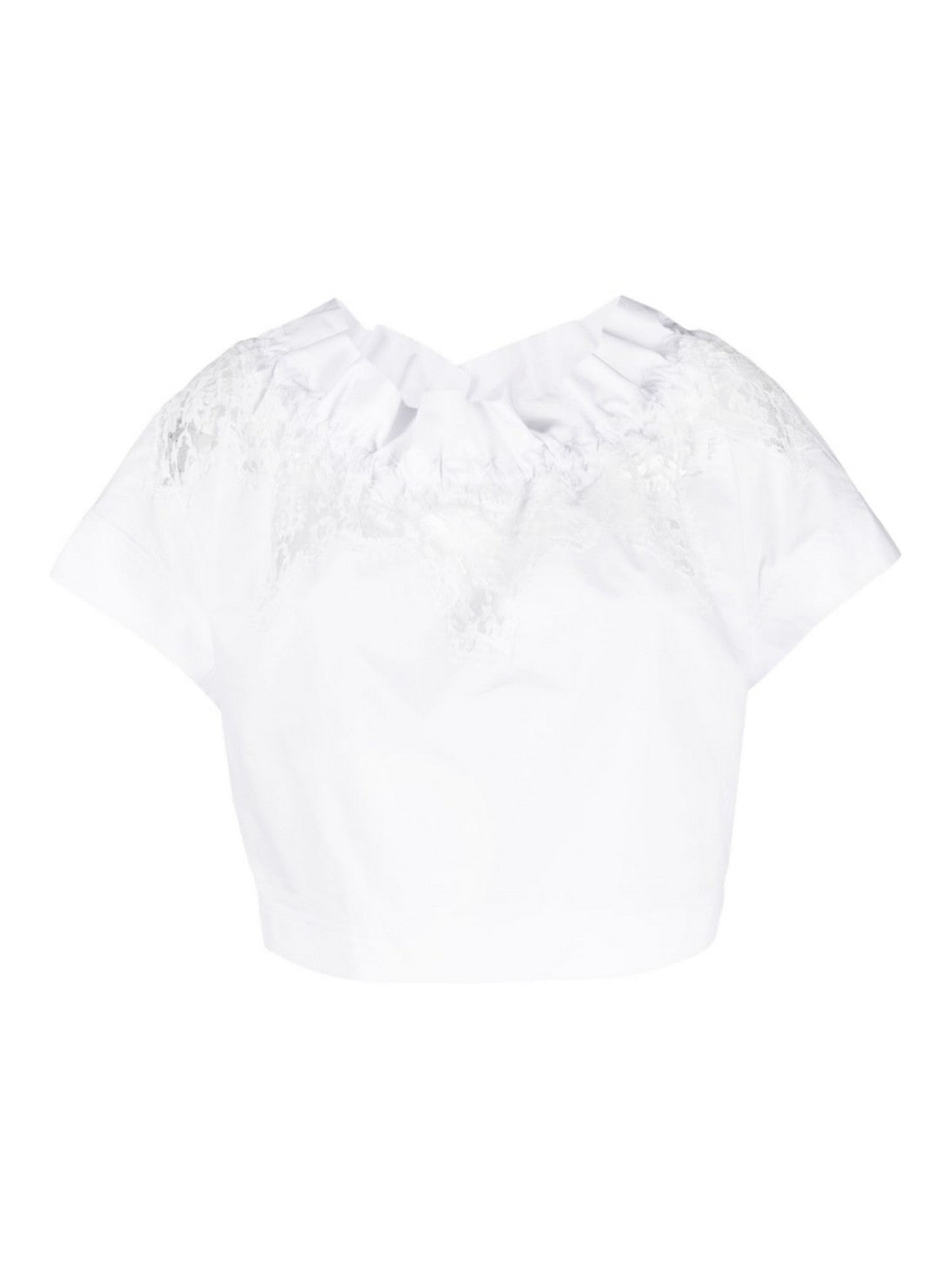 Ermanno Scervino Lace-Detail Cotton Top