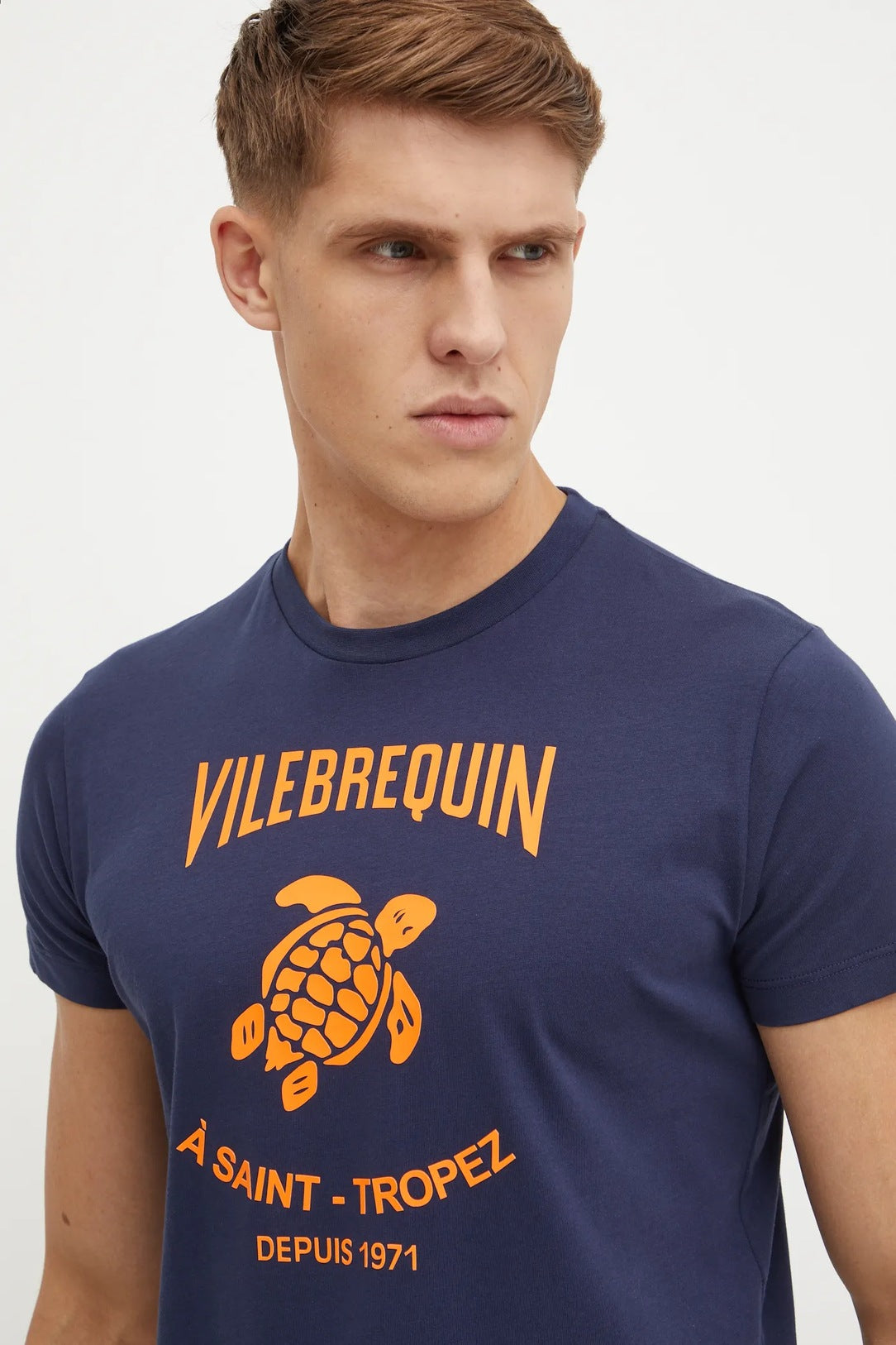 Vilebrequin Cotton Navy Blue T-Shirt