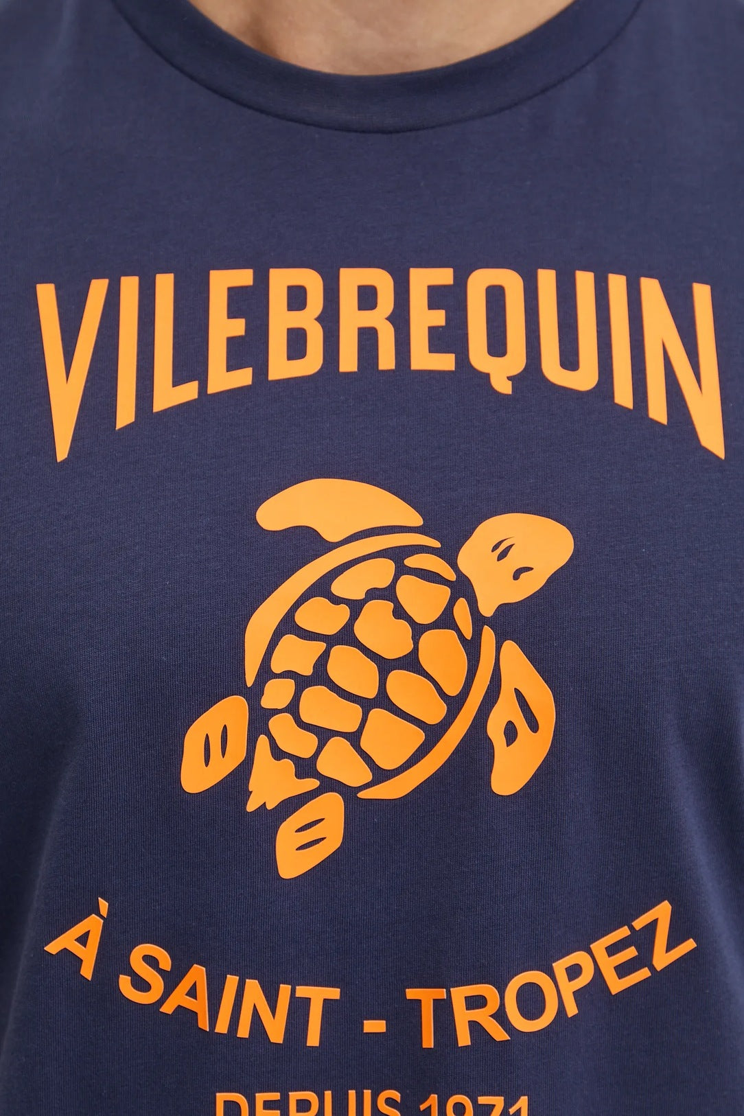 Vilebrequin Cotton Navy Blue T-Shirt