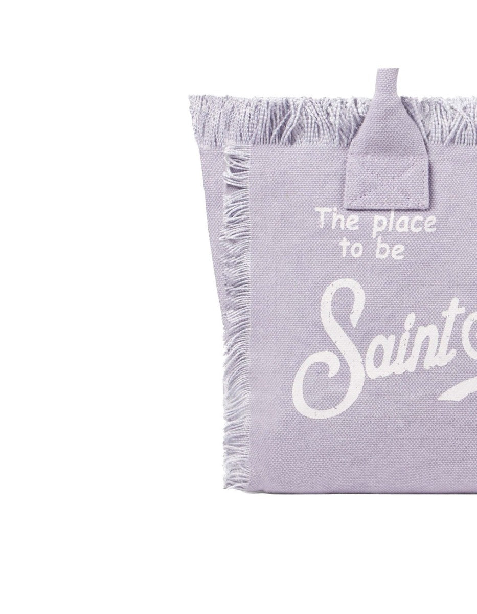 MC2 Saint Barth Lilac Beach Tote Bag with Canvas