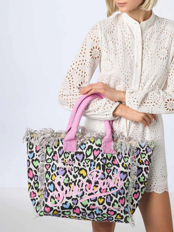 MC2 Saint Barth Colored Hearts Tote Women Bag