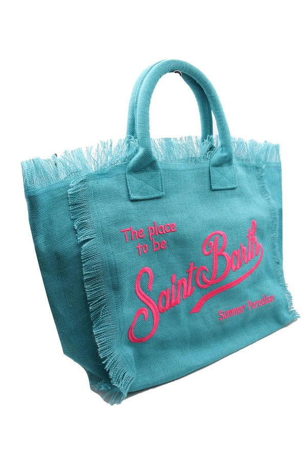 MC2 Saint Barth Vanity Jute Beach Tote Bag Women