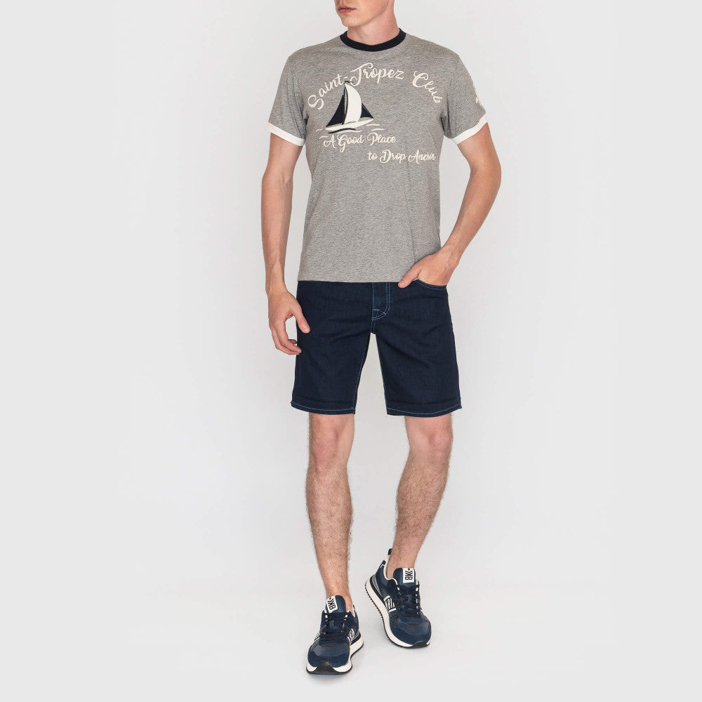 Vilebrequin Men T-Shirt Sailboat Embroidery