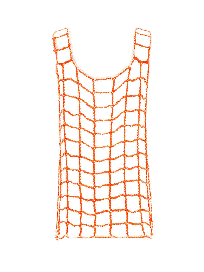 Agua Bendita Mesh Orange Women Cover Up