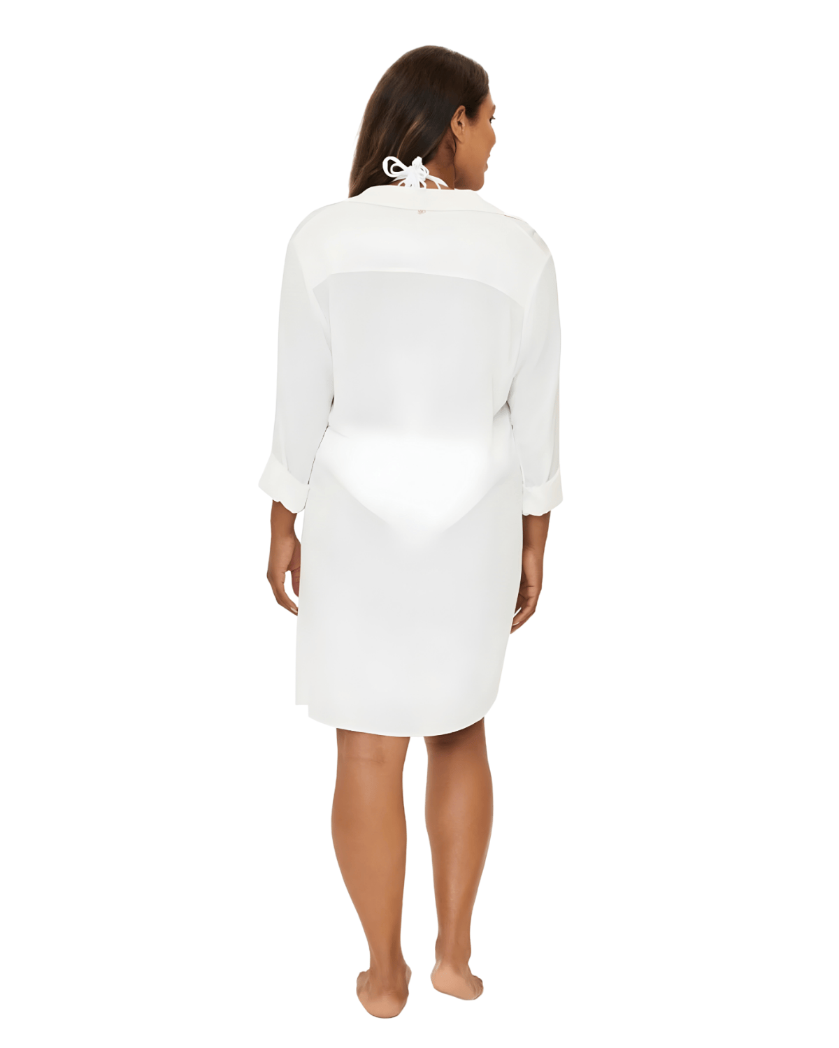 PQ Swim Water Lily White Beach Shirt Women