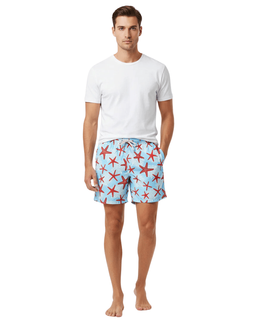 MC2 Saint Barth Starfish Print Men's Swim Shorts
