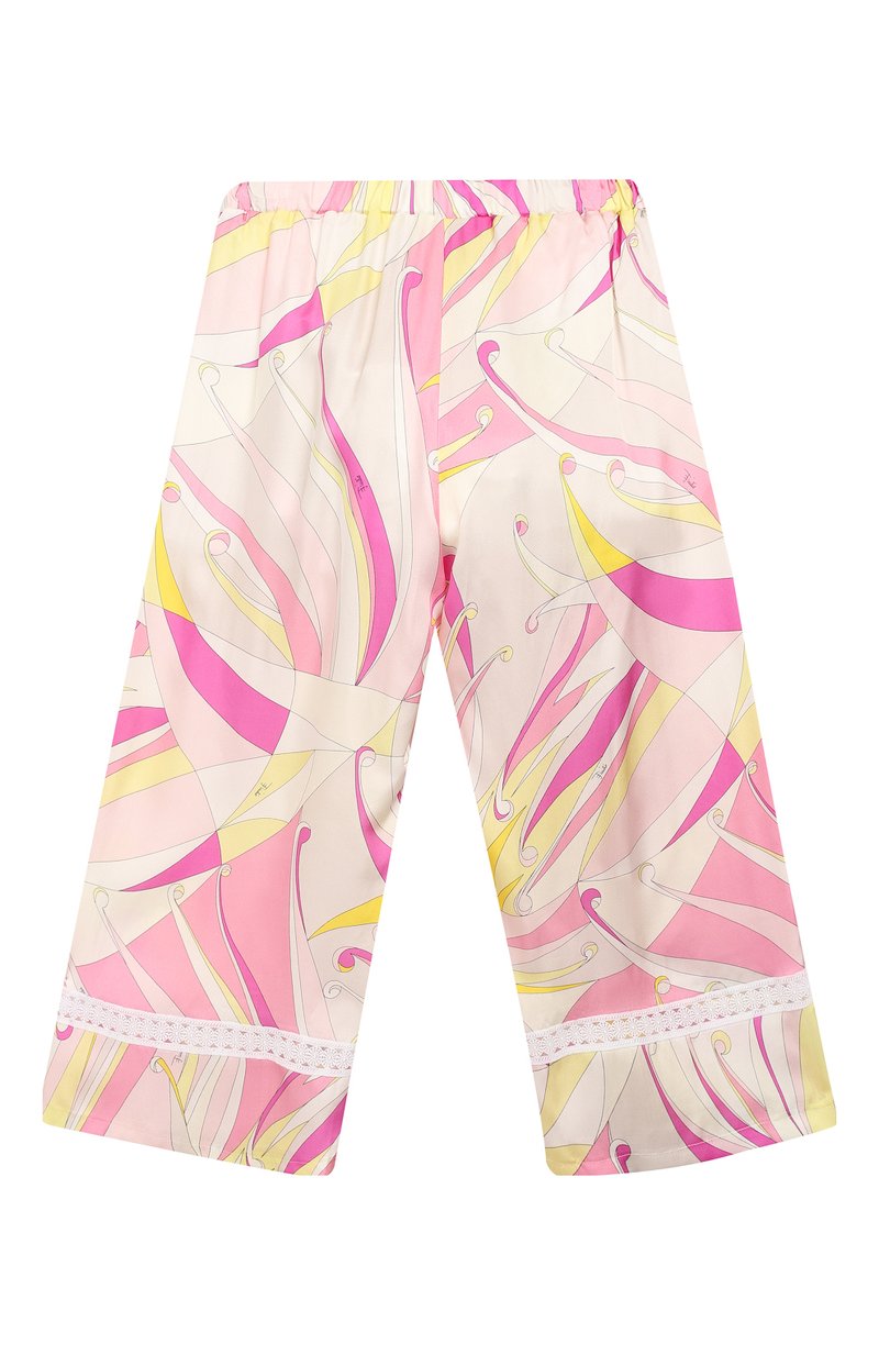 Emilio Pucci Cropped Silk & Viscose Trousers