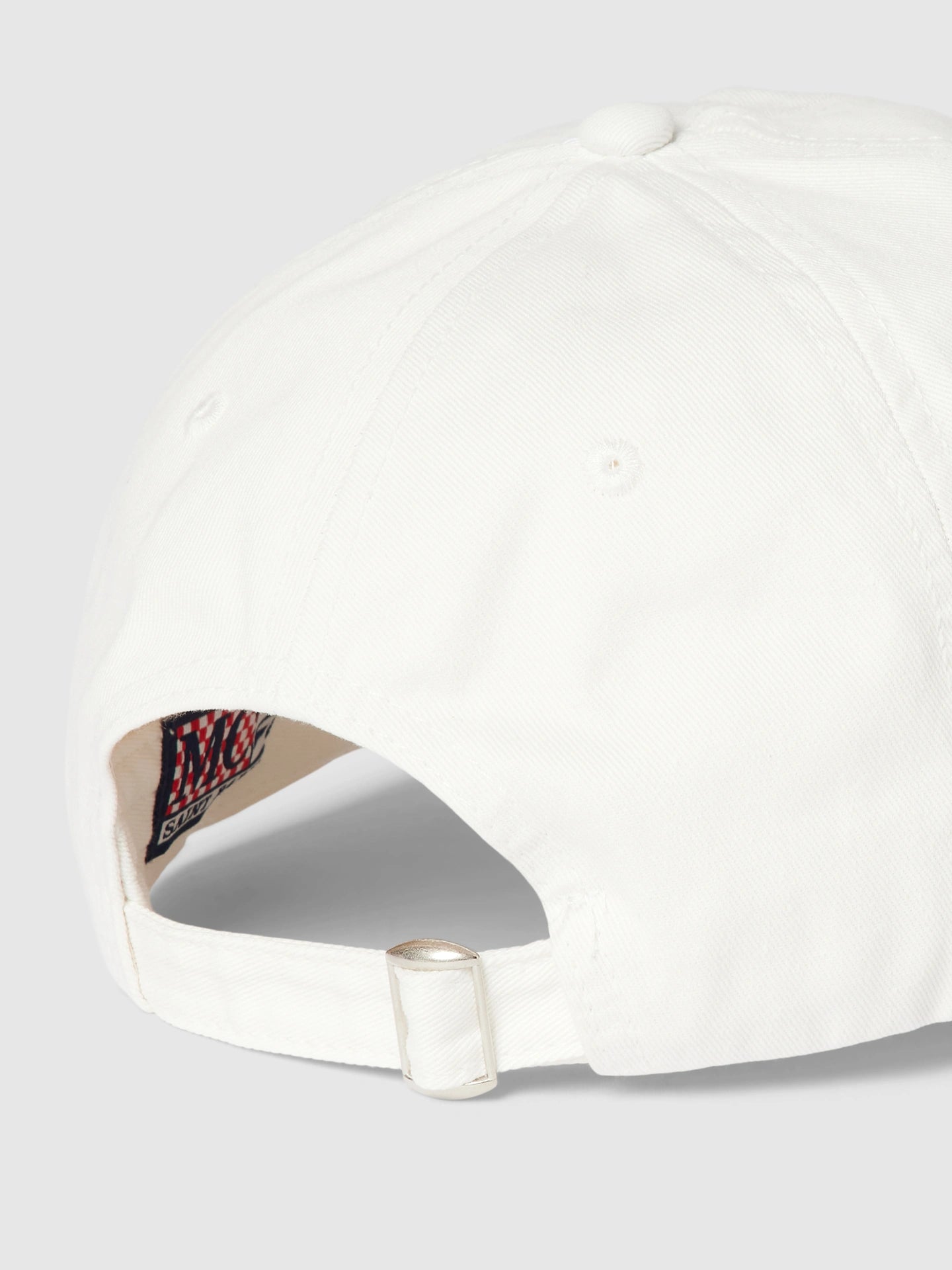 MC2 Saint Barth Baseball White Cap with Embroidery