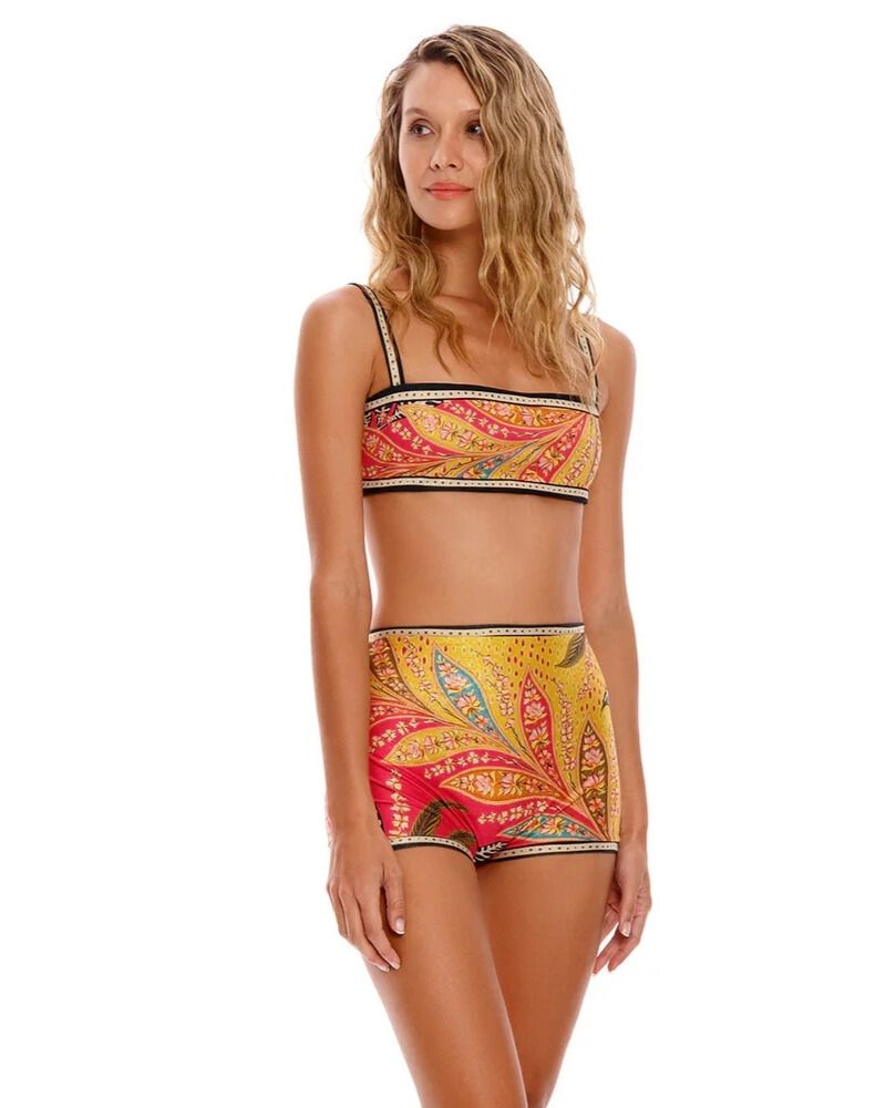 Agua Bendita Lurex Two Piece Swimsuit