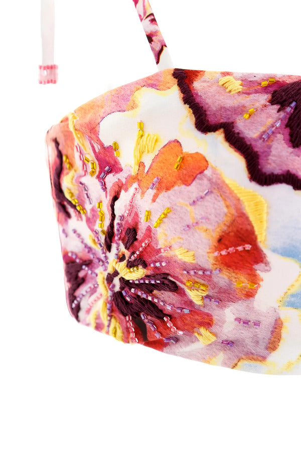 Agua Bendita Tabitha Bandeau Bikini Top