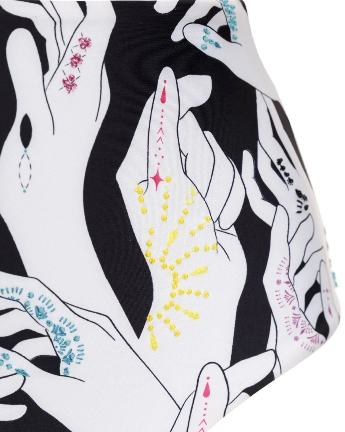 Agua Bendita Two Piece Swimsuit with Embroidery