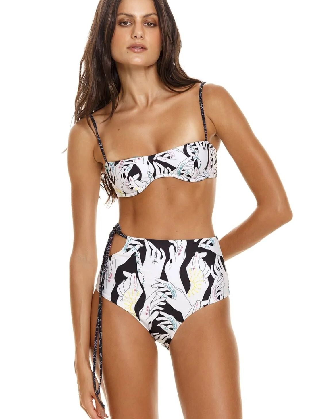 Agua Bendita Two Piece Swimsuit with Embroidery