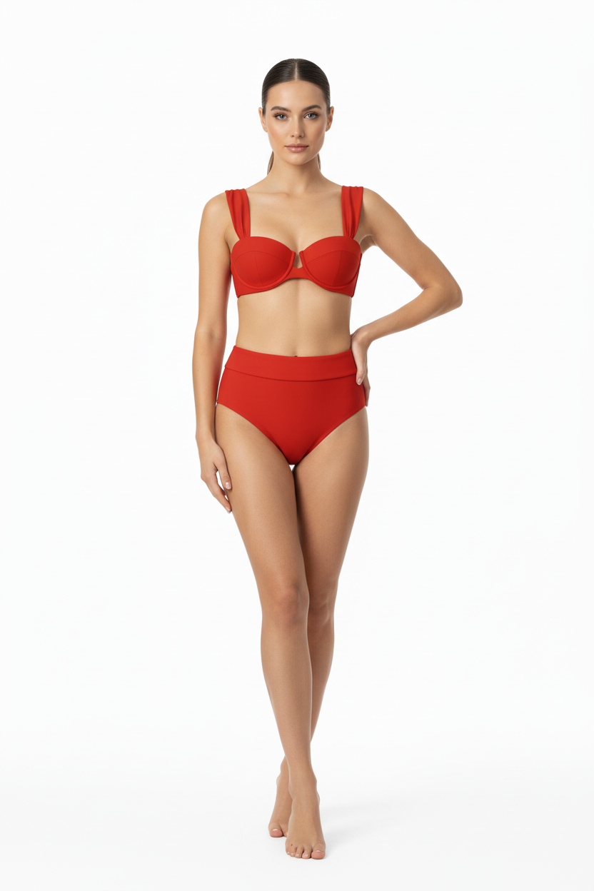 Aguaclara Angelica Red Swimsuit Two Piece