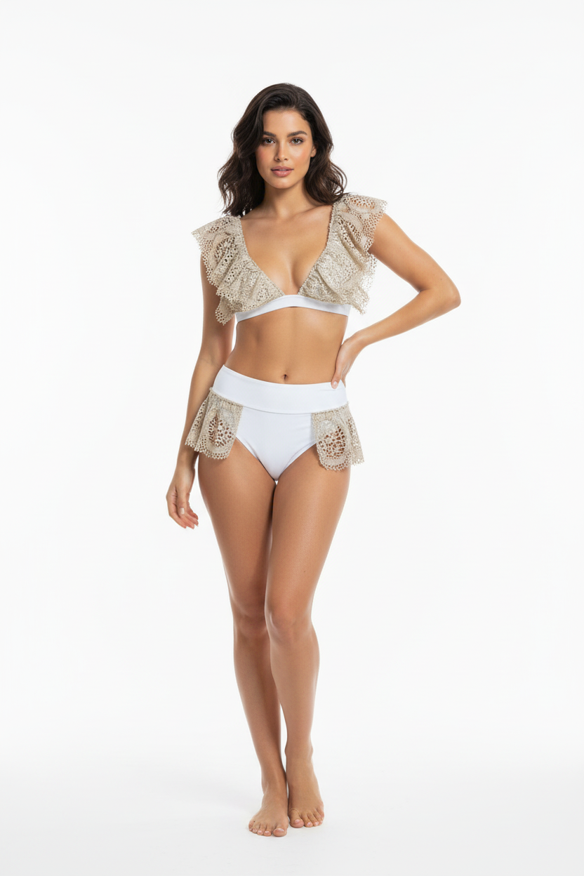 Aguaclara Bahram Triangle Two Piece Swimsuit