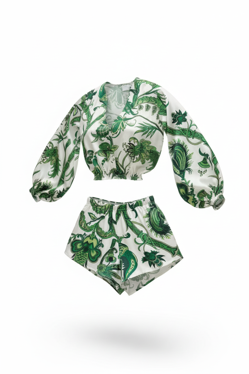 Aguaclara La Verde Silk Shorts