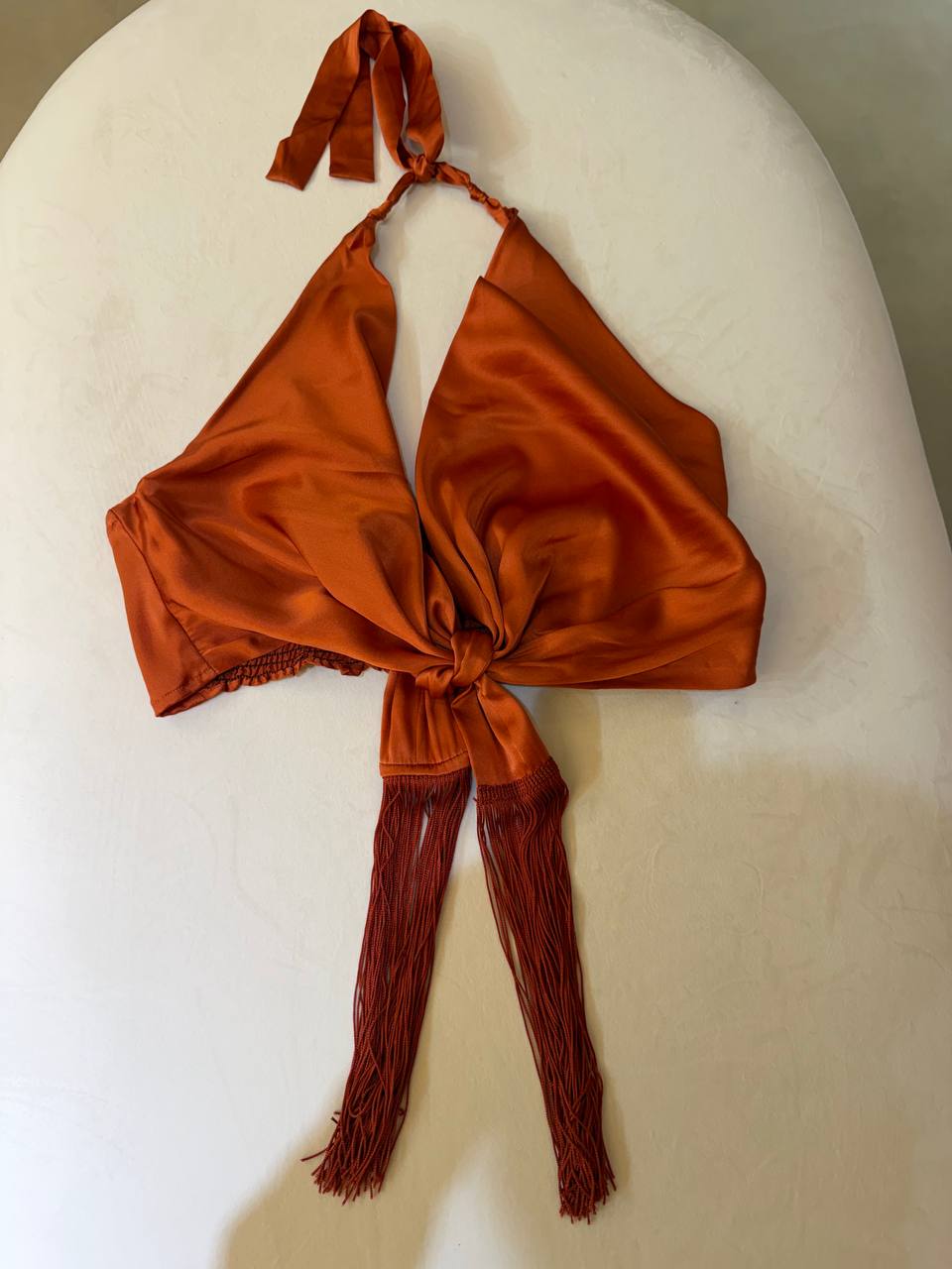 Aguaclara Women Red Blouse with Tassels