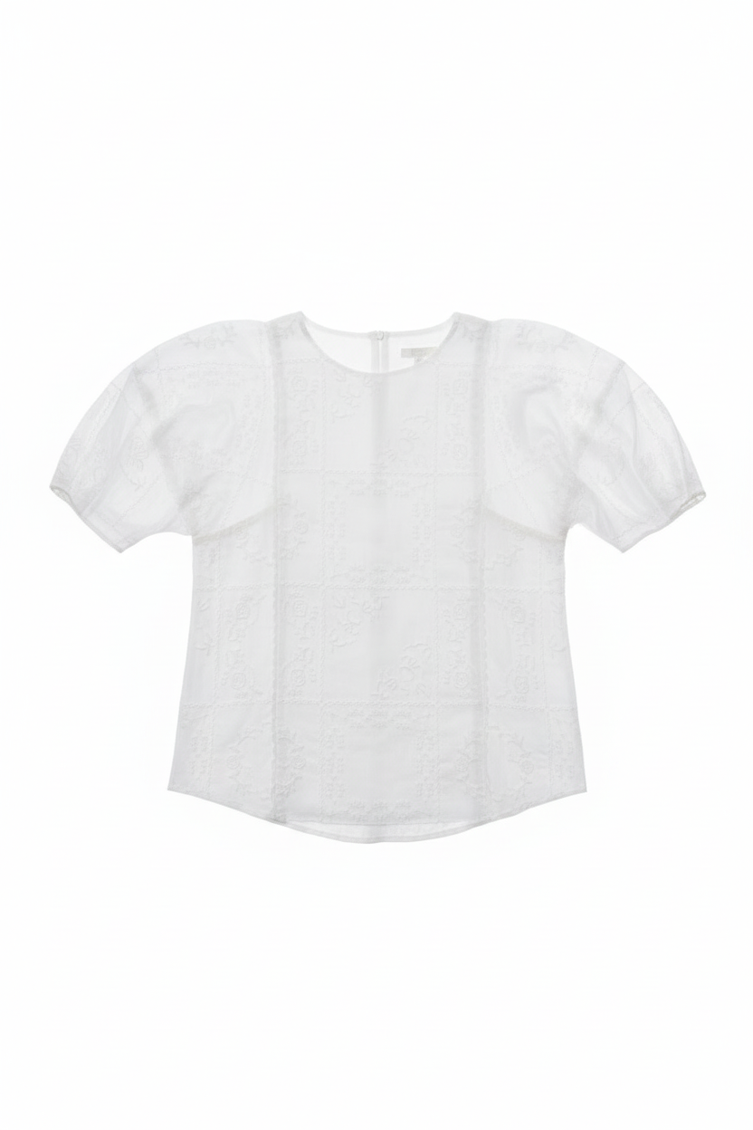 Chloe White Lace Blouse Girls