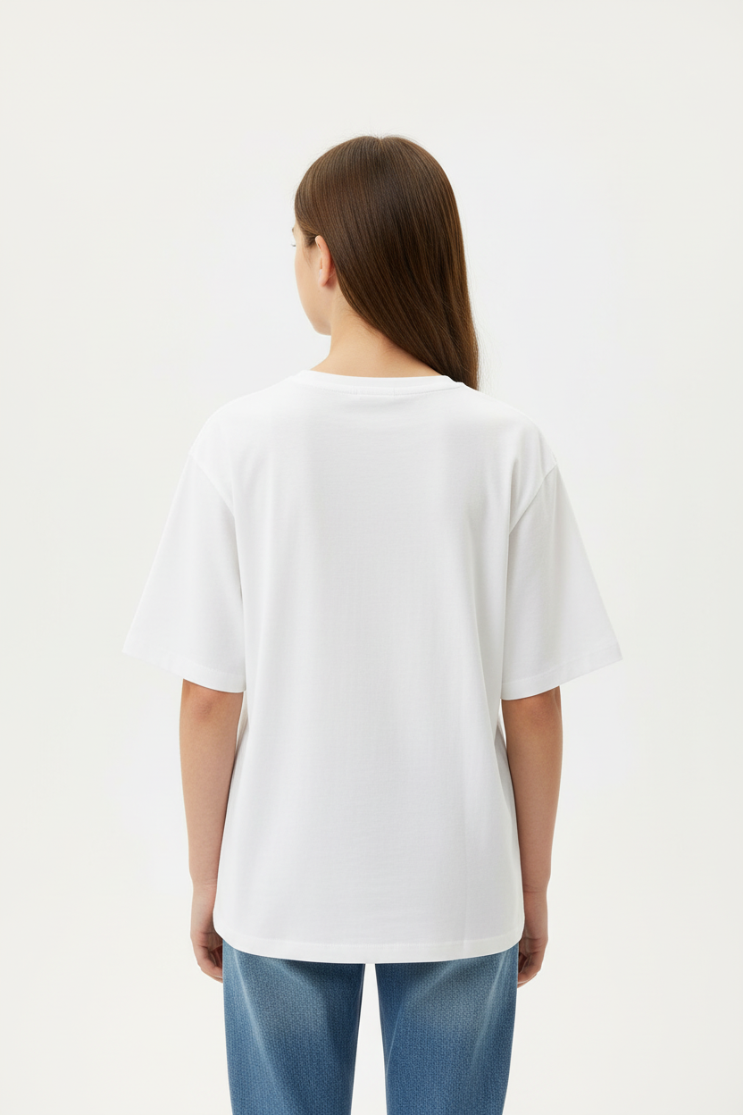 Chloe White Lace Pocket T-Shirt