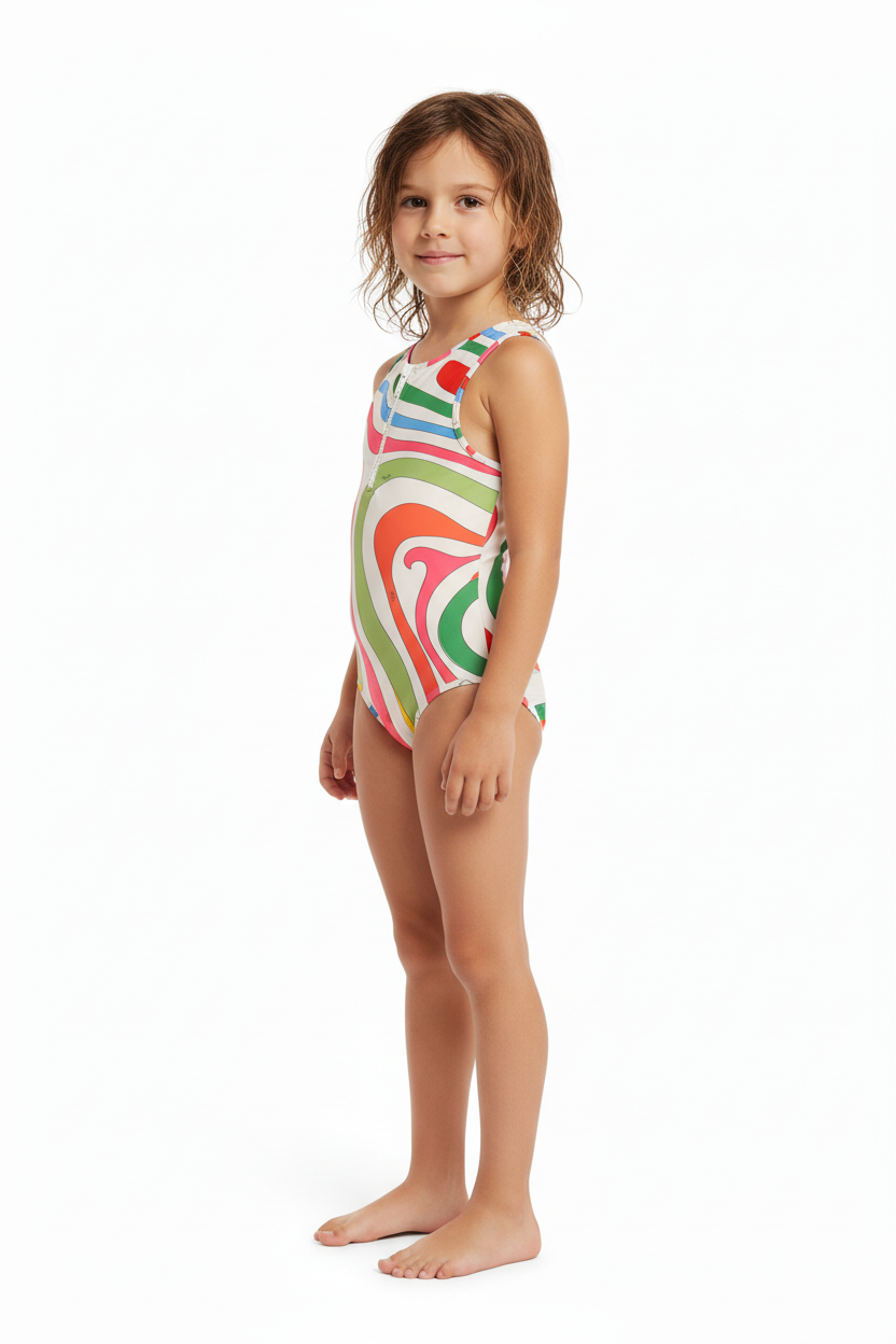 Emilio Pucci Color Girls One Piece Swimsuit