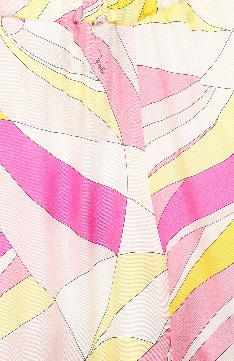 Emilio Pucci Cropped Silk & Viscose Trousers