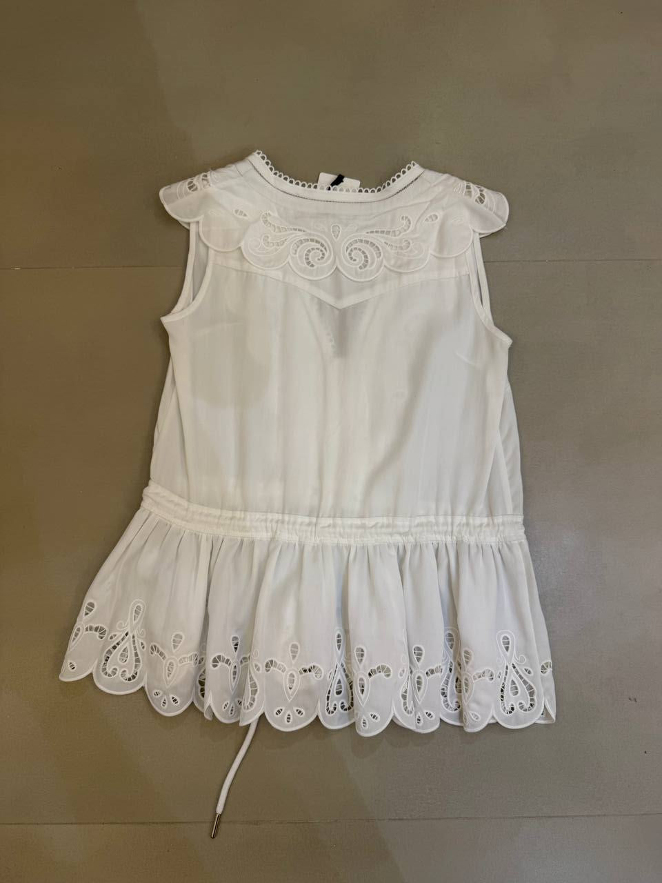 Elise Garreau White Lace Blouse