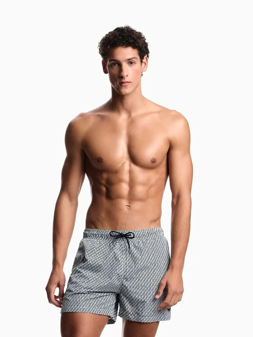 Emporio Armani Pattern Mix Swim Shorts for Men