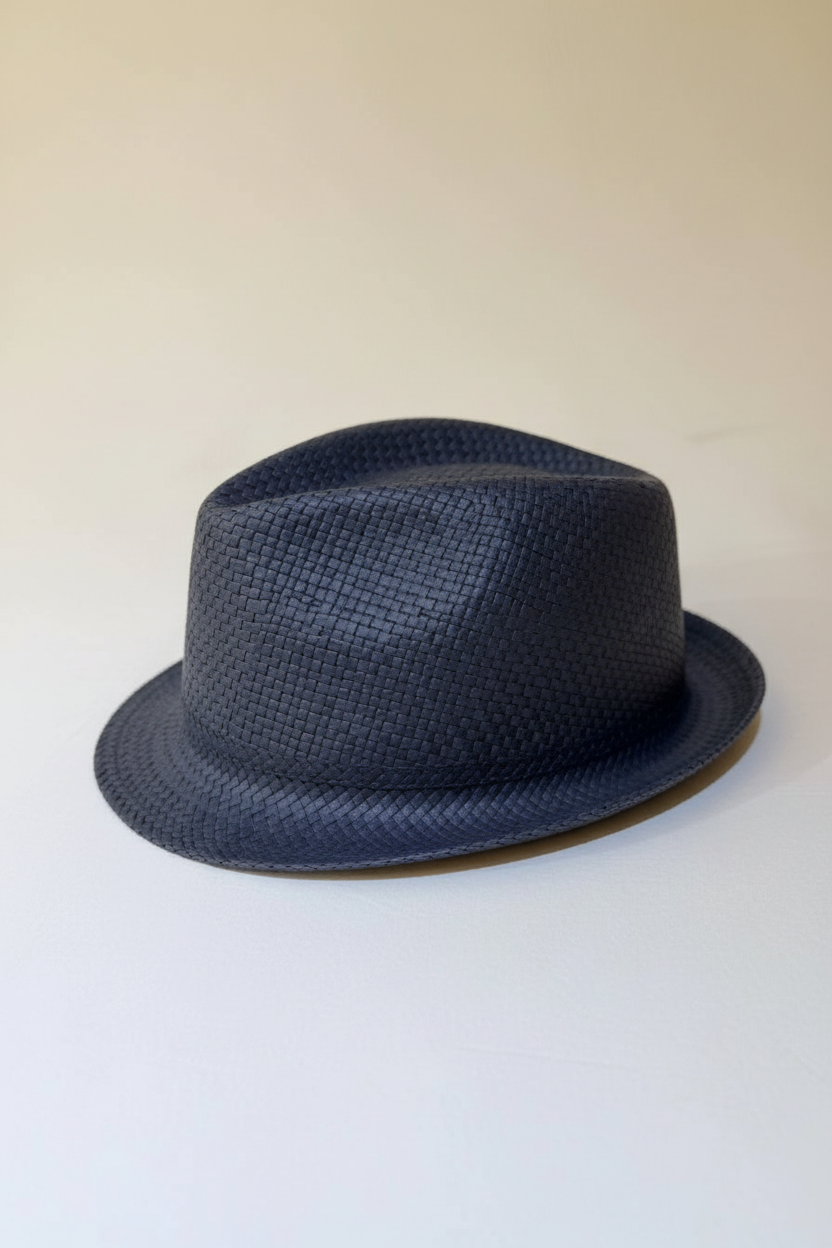 Emporio Armani Junior Straw Blue Hat