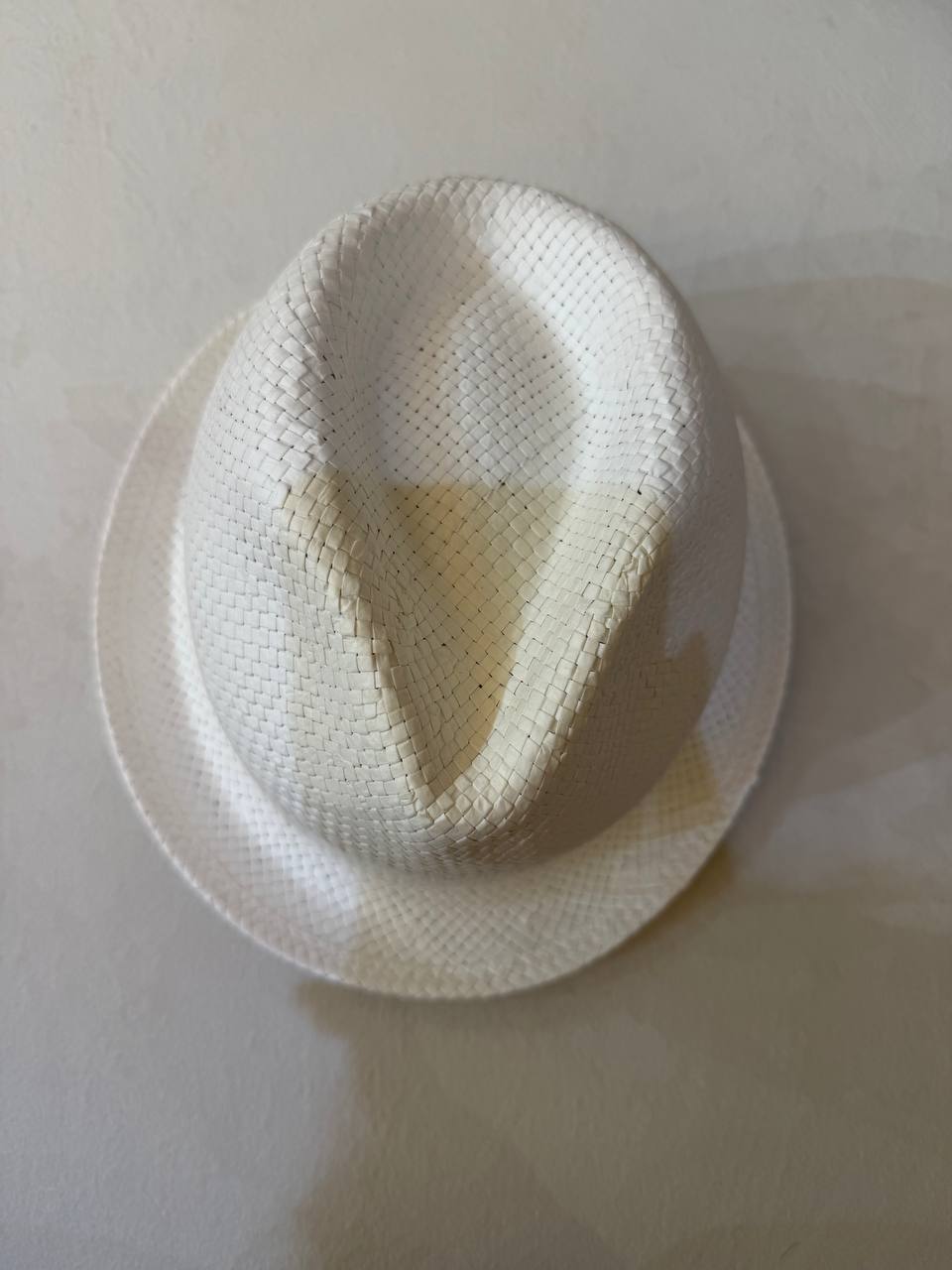 Emporio Armani Junior Straw Hat White
