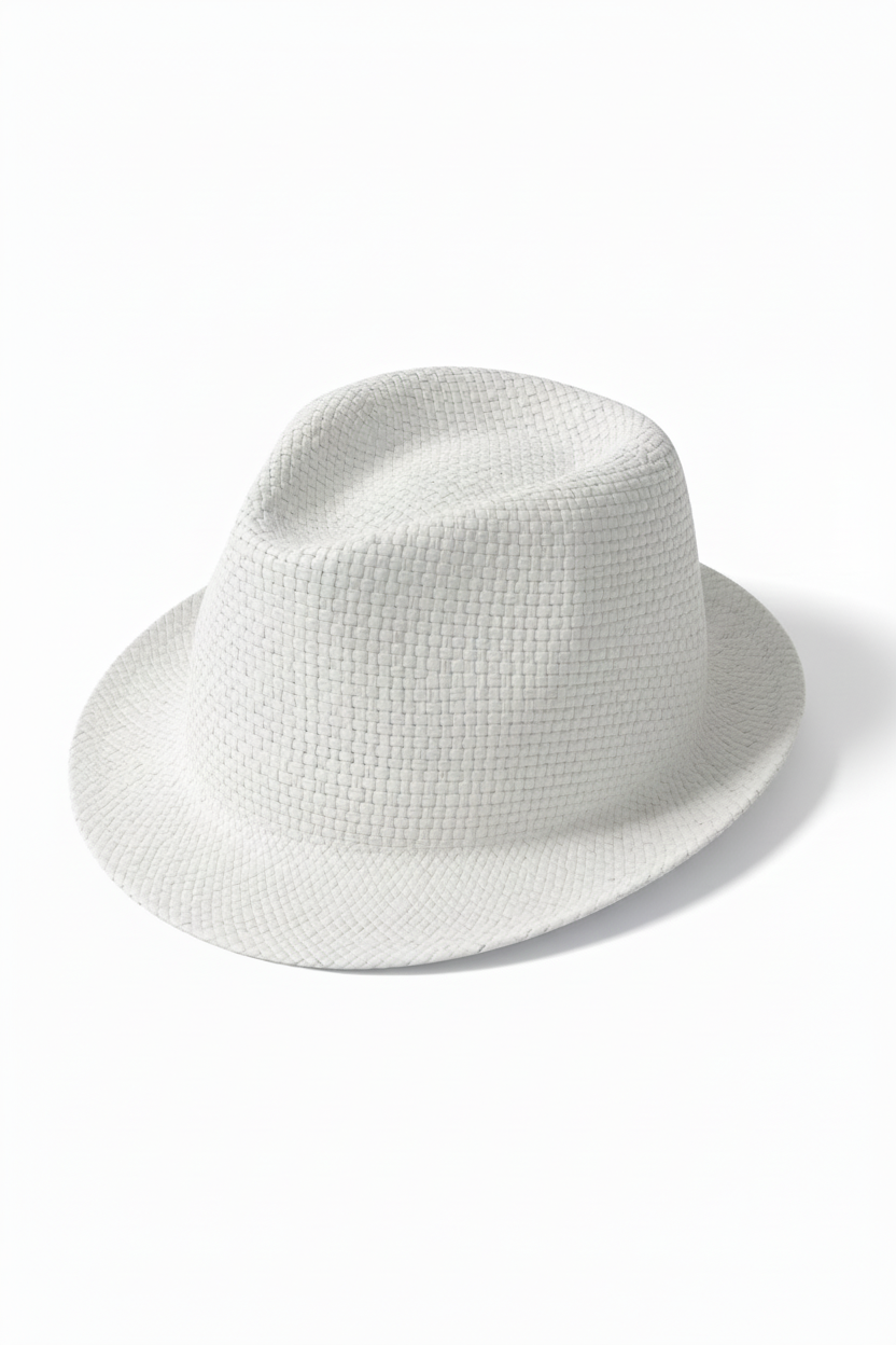 Emporio Armani Junior Straw Hat White